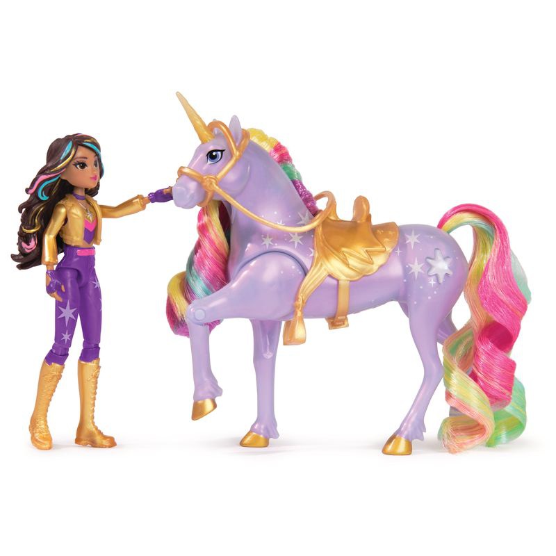 Unicorn Academy Leucht-Einhorn und Sophia & Wildstar Figur 11 cm