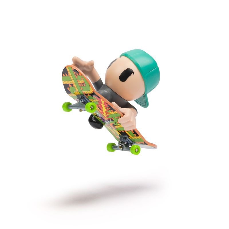 Tech Deck SK8 Crew Fingerboard mit grüner Kappe Figur