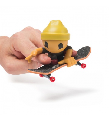 Tech Deck SK8 Crew Fingerboard mit gelber Kappe Figur