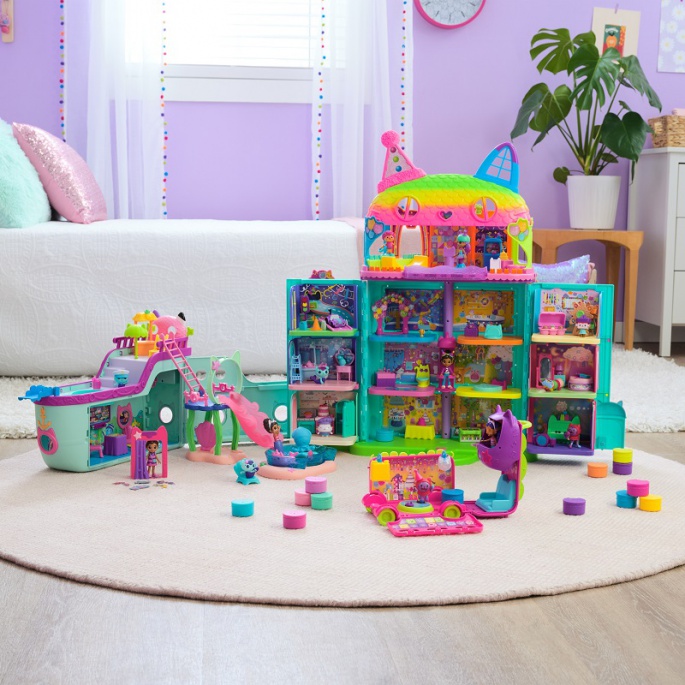Gabby's Dollhouse großes Haus Feier