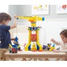 Vorteilhaftes Paket: Rubble & Crew interaktiver Kran mit Geräuschen 60 cm + Basisfahrzeug Rubble