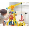 Vorteilhaftes Paket: Rubble & Crew interaktiver Kran mit Geräuschen 60 cm + Basisfahrzeug Rubble