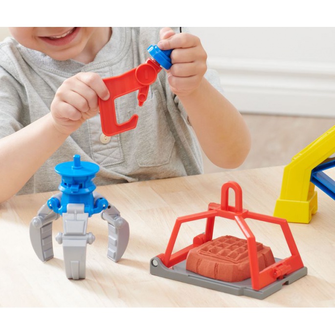 Vorteilhaftes Paket: Rubble & Crew interaktiver Kran mit Geräuschen 60 cm + Basisfahrzeug Rubble