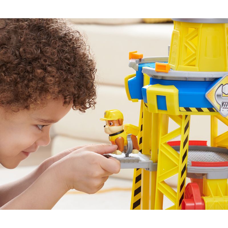 Set: Rubble & Crew interaktiver Kran mit Sounds 60 cm + Rubble Grundfahrzeug