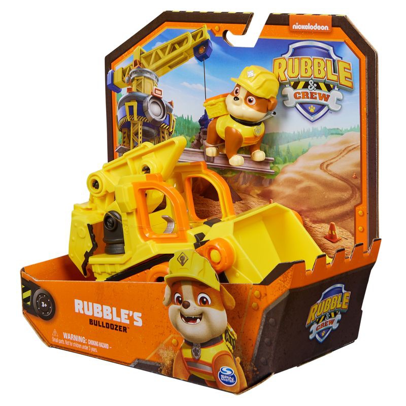 Vorteilhaftes Paket: PAW Patrol großer Turm Rescue Wheels + Rubble & Crew Fahrzeug Rubble