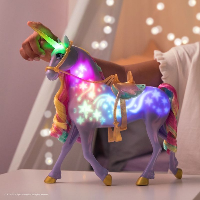Unicorn Academy Licht-Einhorn Wildstar 28 cm + Valentina und Cinder 11 cm zum halben Preis