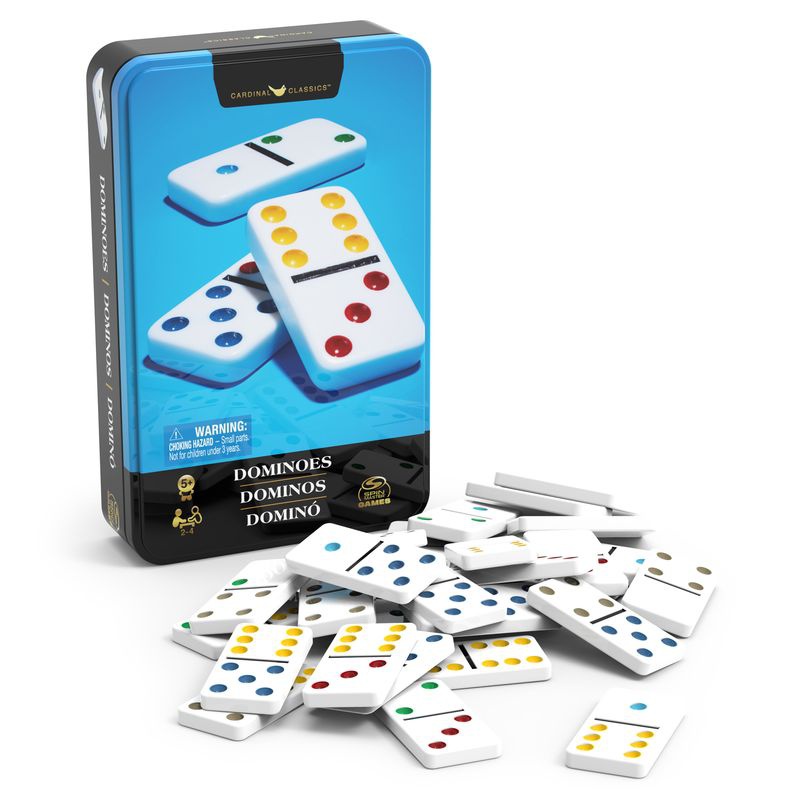 Spin Master Games Domino in einer Blechdose