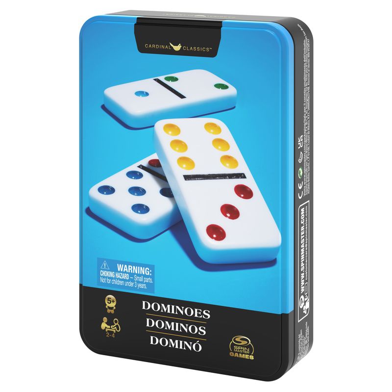 Spin Master Games Domino in einer Blechdose
