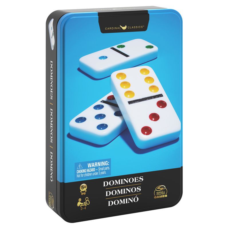 Spin Master Games Domino in einer Blechdose