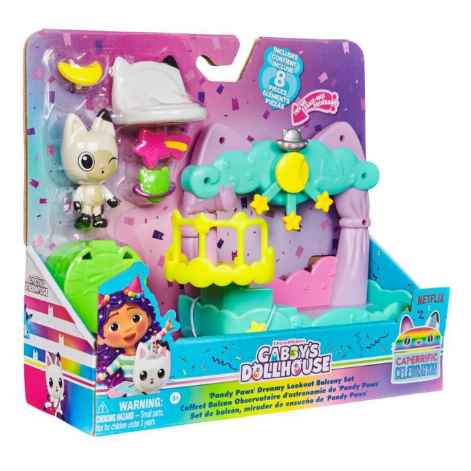 Gabby's Dollhouse mit Balkon und Aussichtsplattform