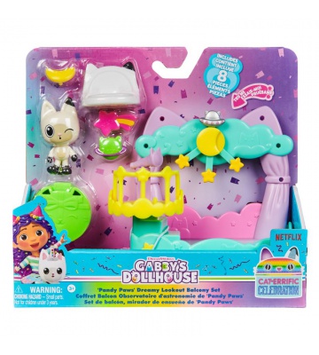 Gabby's Dollhouse mit Balkon und Aussichtsplattform