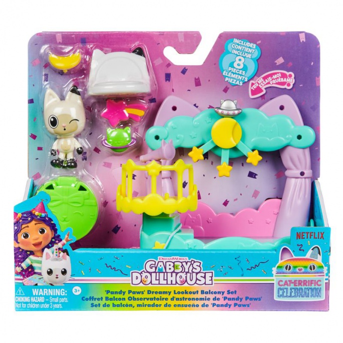 Gabby's Dollhouse mit Balkon und Aussichtsplattform