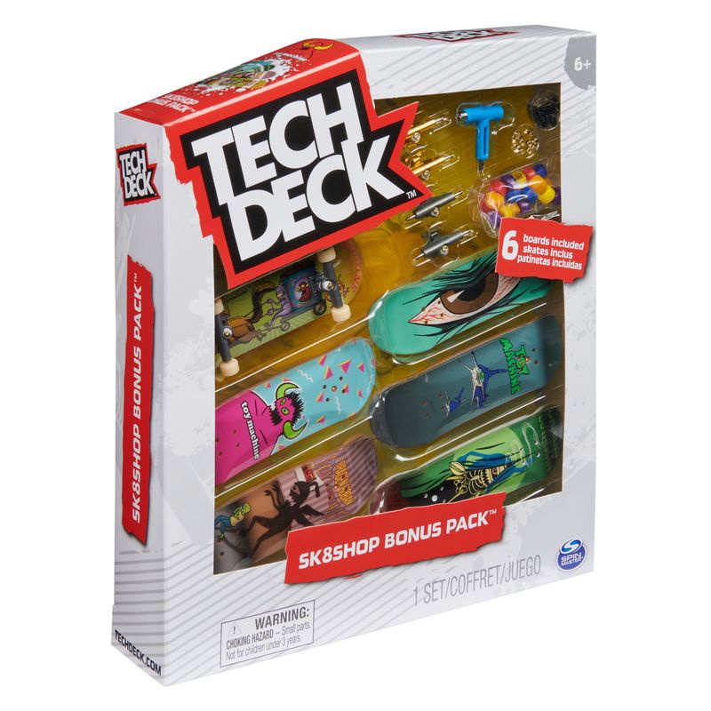Tech Deck Fingerboard 6er Pack mit Zubehör