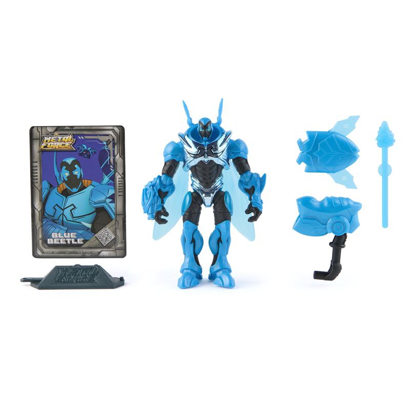 DC Metal Force Actionfigur Blue Beetle 10 cm