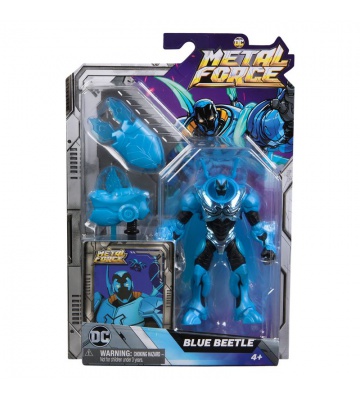 DC Metal Force Actionfigur Blue Beetle 10 cm