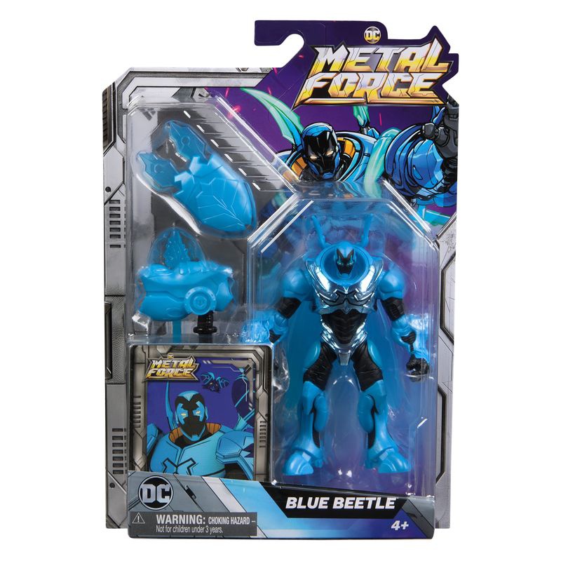 DC Metal Force Actionfigur Blue Beetle 10 cm