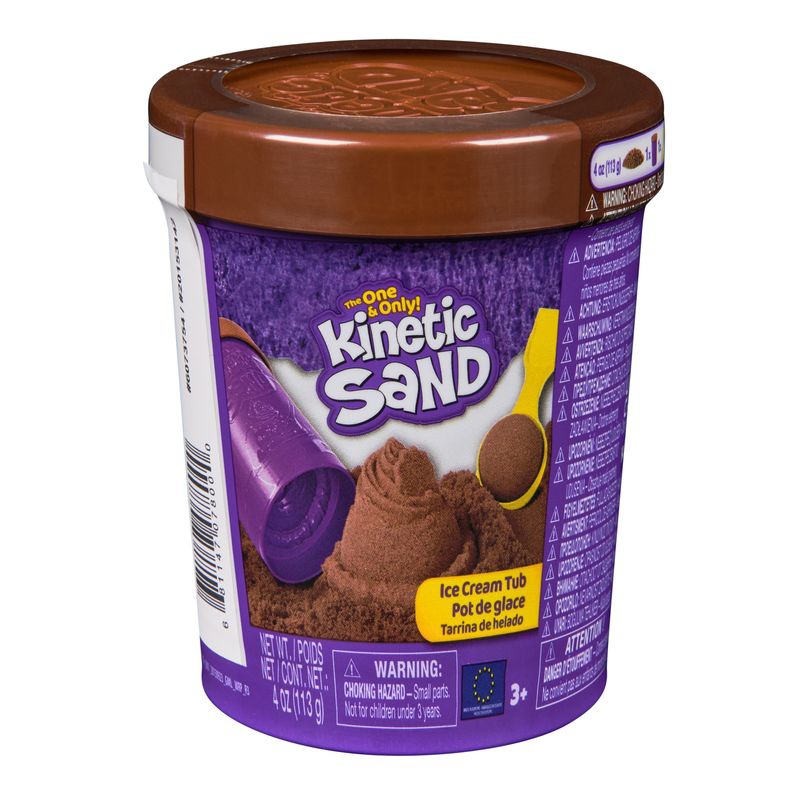 Kinetic Sand braunes Eis in der Tube