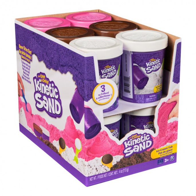 Kinetic Sand braunes Eis in der Tube
