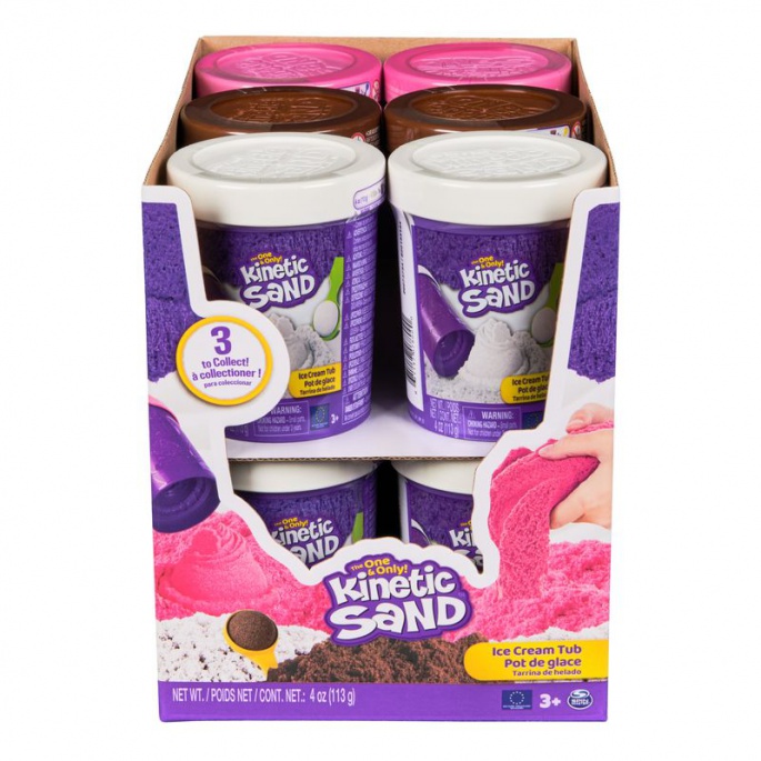 Kinetic Sand rosa Eiscreme in der Tube