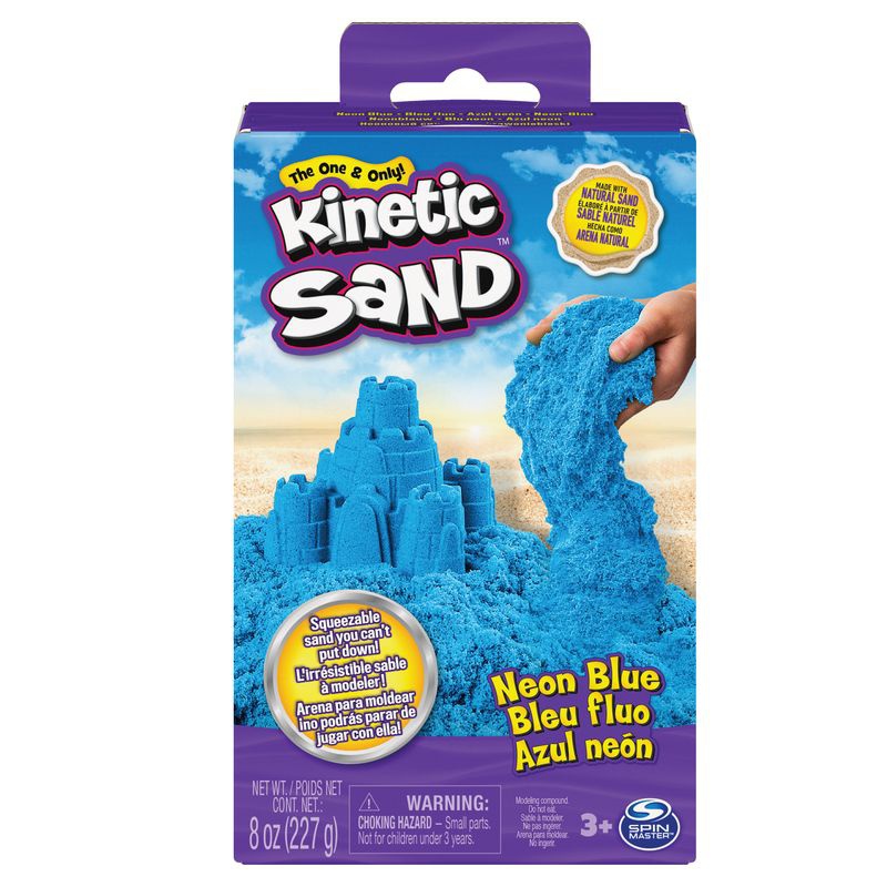 Kinetic Sand neonblauer Sand