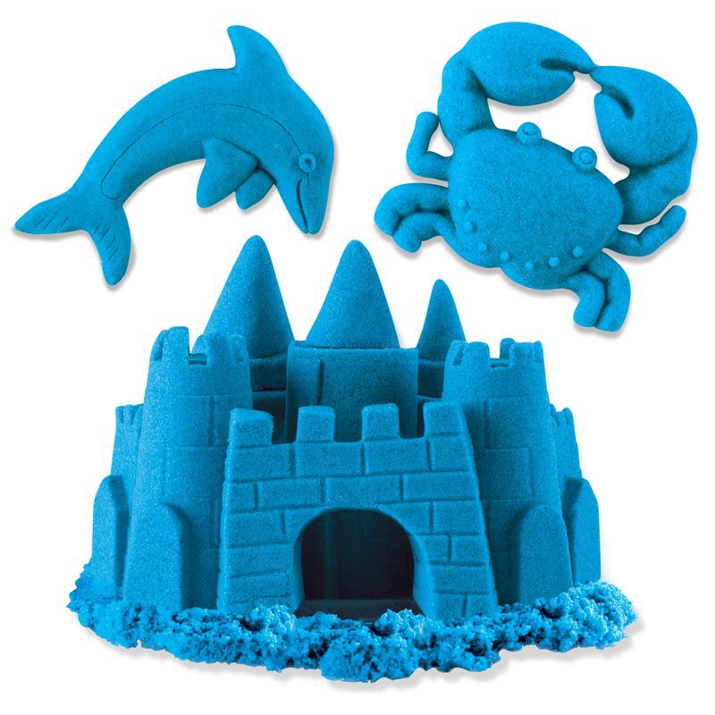 Kinetic Sand neonblauer Sand