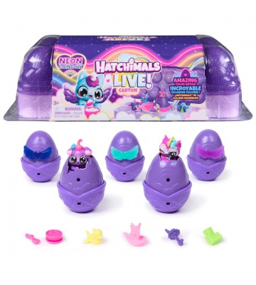 Hatchimals Neonregenbogen Karton Tiere