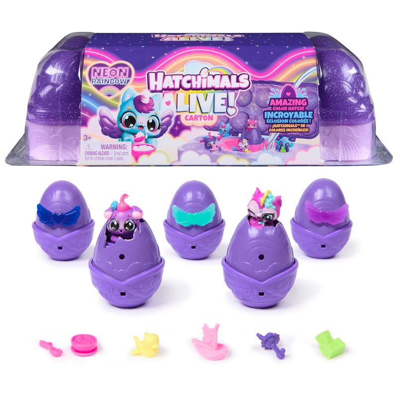 Hatchimals Neonregenbogen Karton Tiere