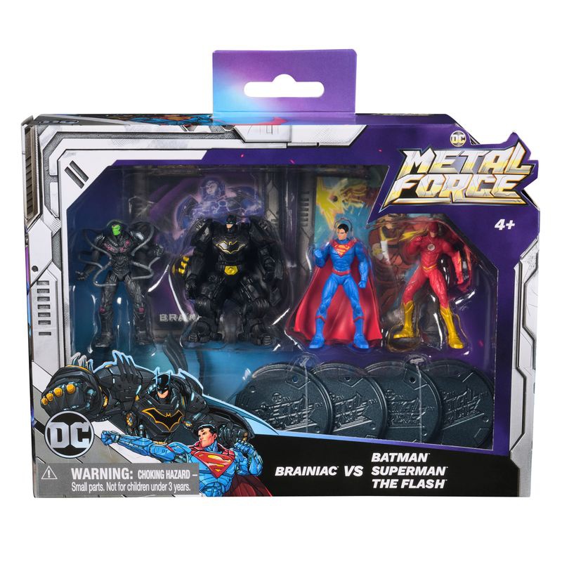 DC Metal Force Mehrfachpackung Figuren mit Ständer 5 cm