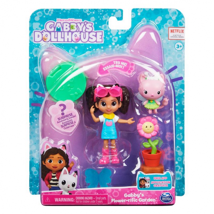 Aktion: Gabby's Dollhouse, Mehrfachpackung von Figuren, Feier + Spielset Garten zum halben Preis