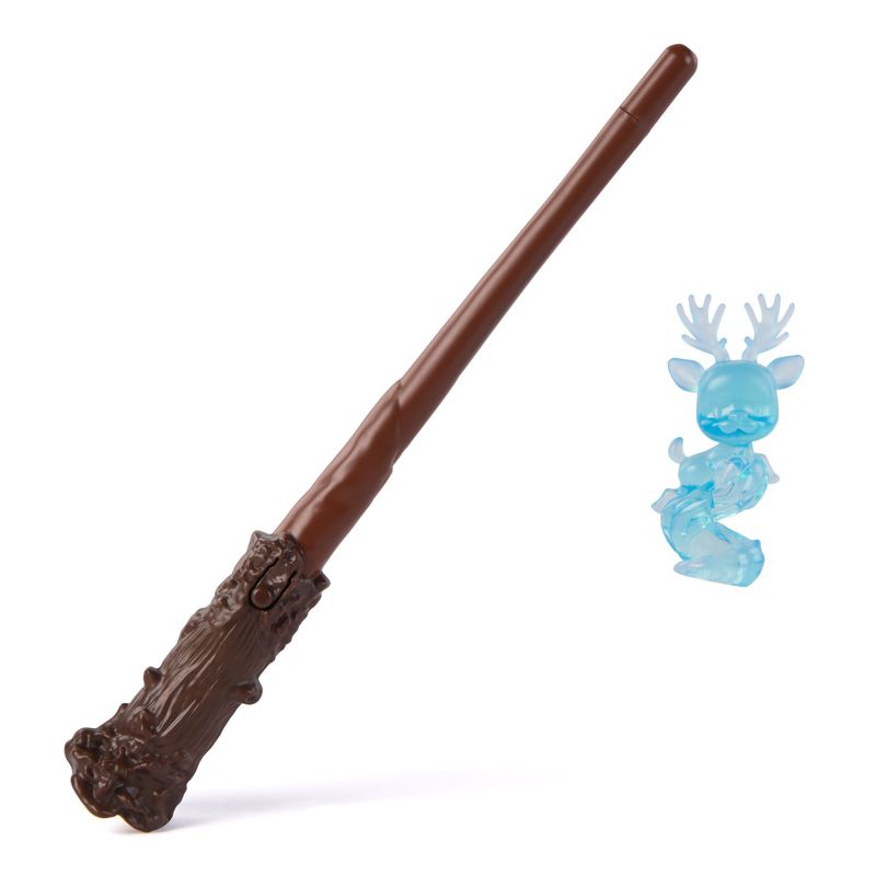 Aktion Harry Potter Zauberstab mit leuchtendem Patronus + Figuren Harry und Cho zum halben Preis