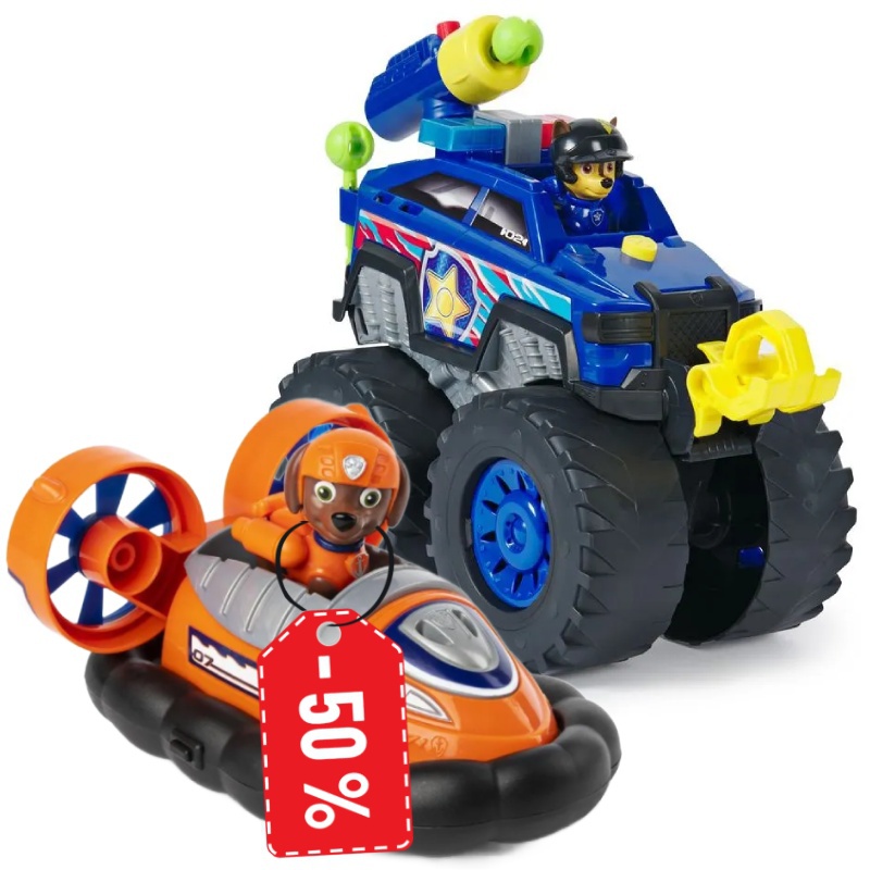 PAW Patrol interaktives Auto Rescue Wheels Chase + Grundauto Zuma zum halben Preis