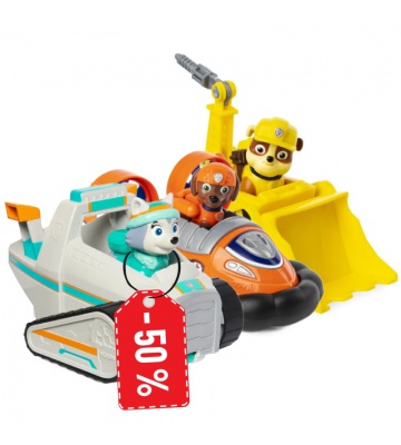 AKTION: Paw Patrol Basisfahrzeuge Rubble und Zuma + Everest zum halben Preis