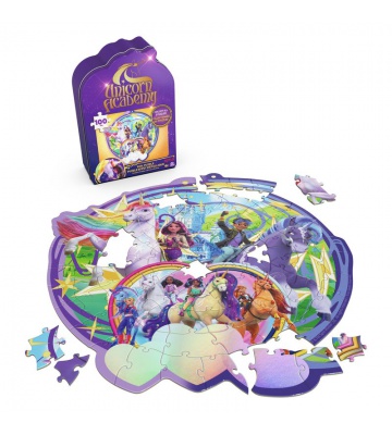 Unicorn Academy Puzzle Schloss und Einhörner 100 Teile