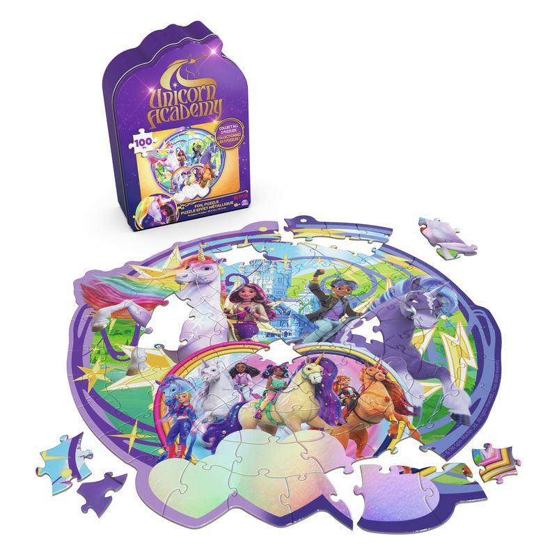 Unicorn Academy Puzzle Schloss und Einhörner 100 Teile