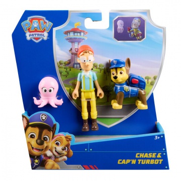 Paw Patrol Figur Chase und Kapitän Turbot