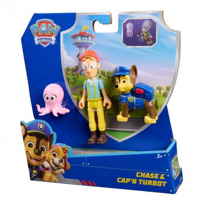 Paw Patrol Figur Chase und Kapitän Turbot