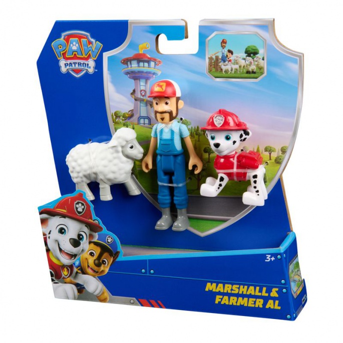 Paw Patrol Figur Marshal und Bauer Al