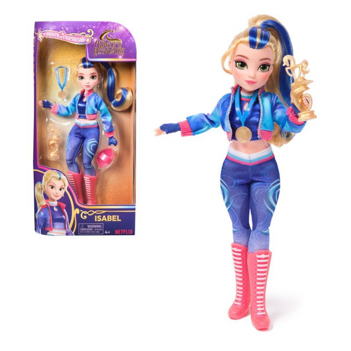 Unicorn Academy Puppe Isabel mit Pokal und Medaille 24 cm