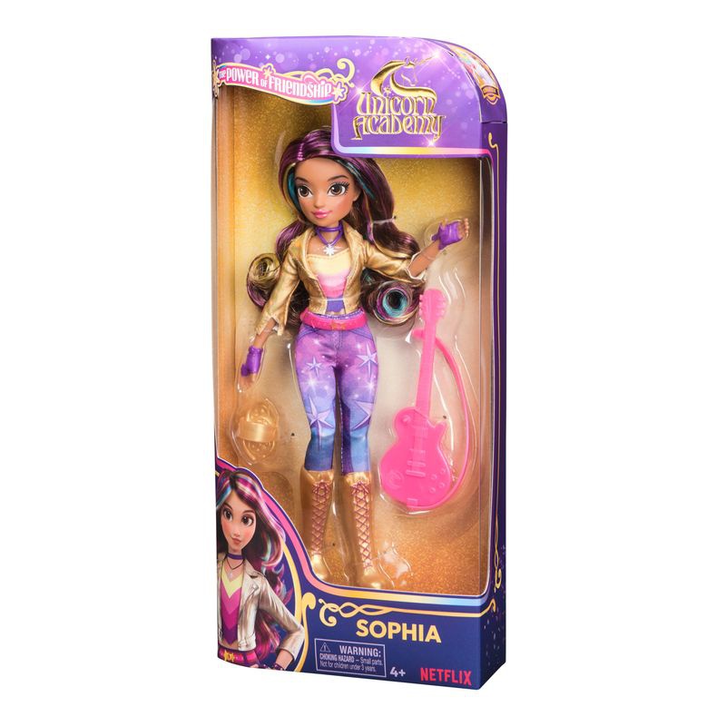 Unicorn Academy Puppe Sophia mit Gitarre 24 cm