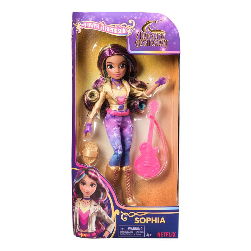Unicorn Academy Puppe Sophia mit Gitarre 24 cm