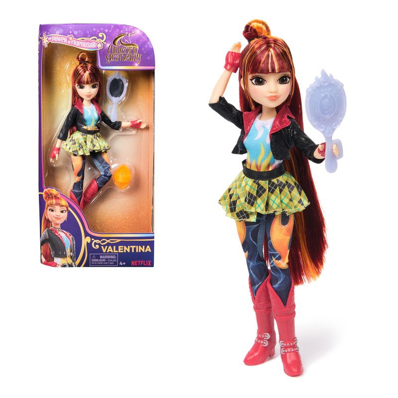 Unicorn Academy Puppe Valentina mit Spiegel 24 cm