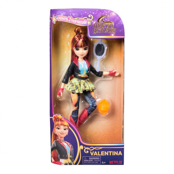 Unicorn Academy Puppe Valentina mit Spiegel 24 cm