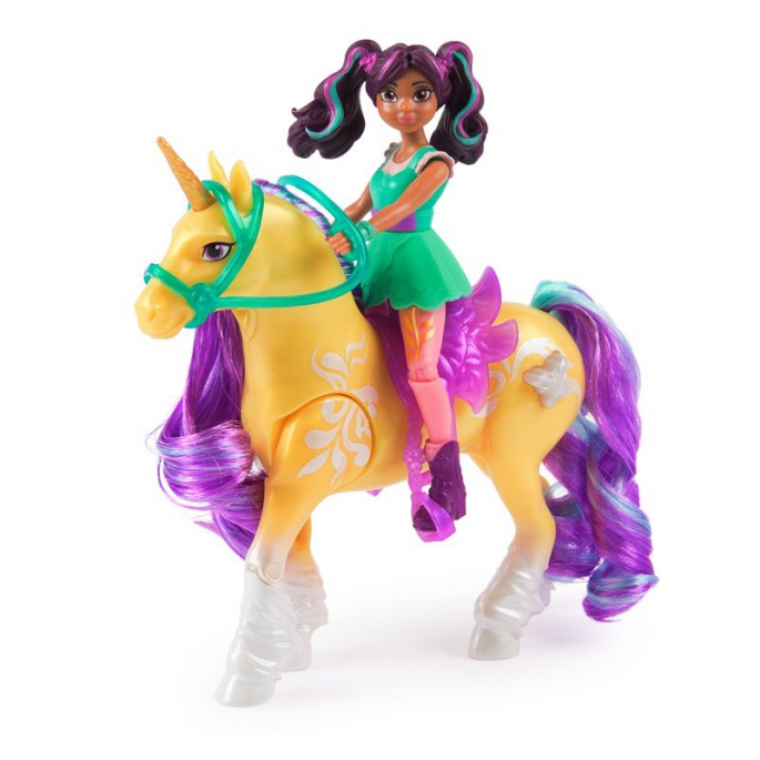 Unicorn Academy Ava und Einhorn Leaf mit leuchtendem Bild