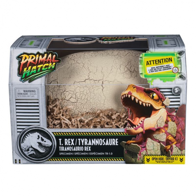 Primal Hatch interaktiver T-rex schlüpft aus dem Ei
