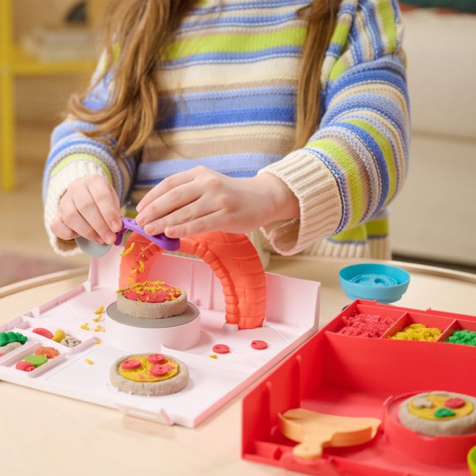 Kinetic Sand Pizza-Herstellung
