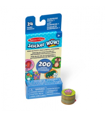 Melissa & Doug Sticker WOW Aufkleber-Nachfüllung Überraschungsröhre