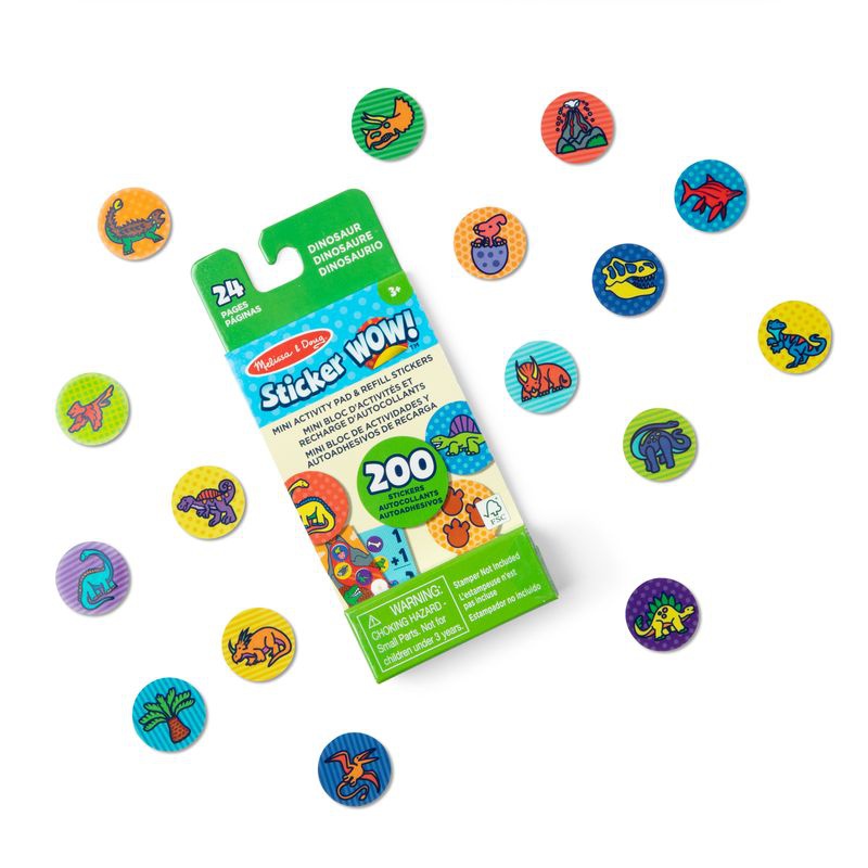 Melissa & Doug Sticker WOW Sticker-Nachfüllungen Dinosaurier