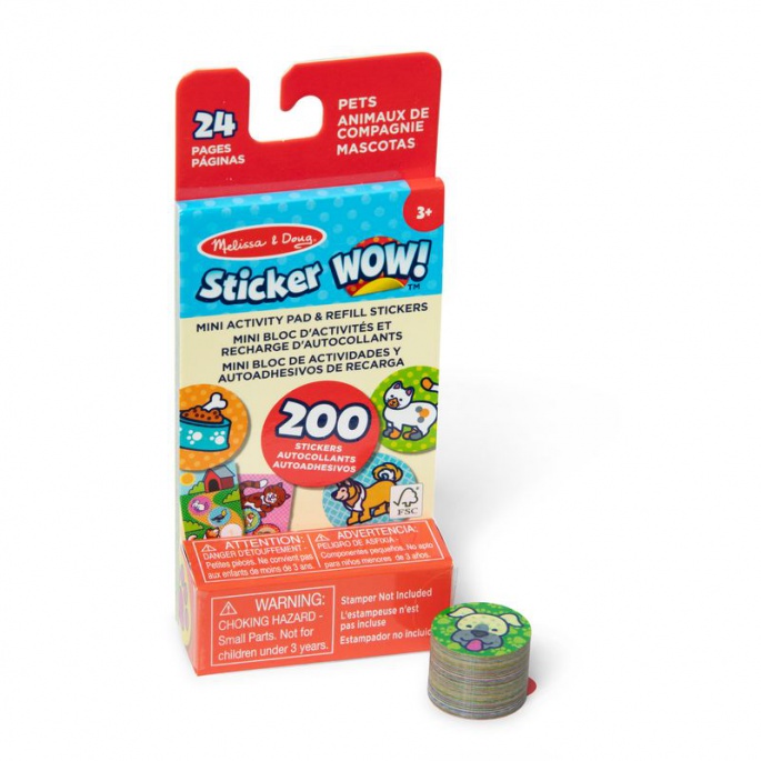 Melissa & Doug Sticker WOW Nachfüllpackung mit Tierstickern