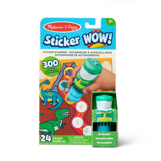 Melissa & Doug Sticker WOW Aufkleber Dinosaurier
