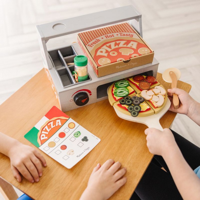 Melissa & Doug Pizzaset mit Ofen